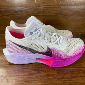 Nike ZoomX Vaporfly NEXT% 3 White Vivid Purple Mens Size 9